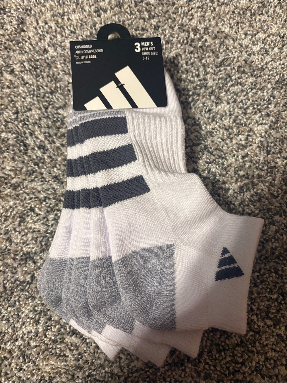 Men’s adidas low cut socks